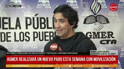AGMER confirm&oacute; nuevo paro y movilizaci&oacute;n en reclamo de salarios y contra la reforma previsional